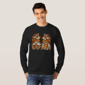 Prettig kerstfeest met Su2019mores Gnome Bak Gnom T-shirt (Voorkant volledig)