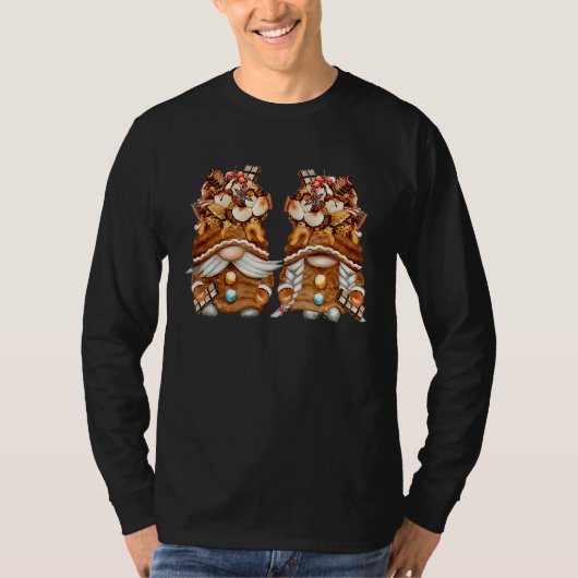 Prettig kerstfeest met Su2019mores Gnome Bak Gnom T-shirt (Voorkant)