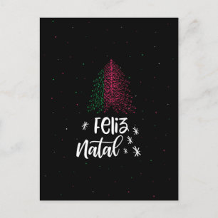Prettig kerstfeest met vlag van Portugal Feestdagenkaart