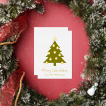 Prettig kerstfeest metaalfolie grafische boom