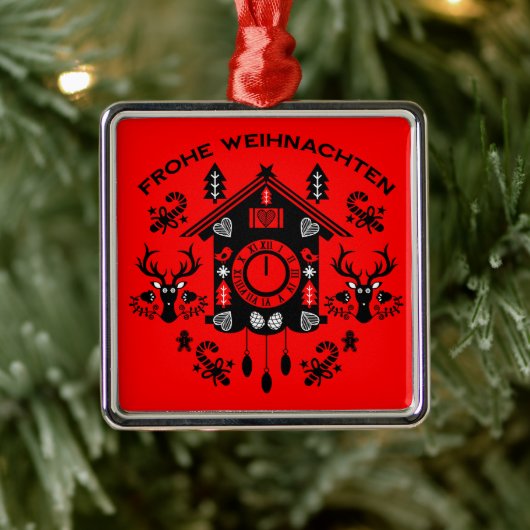 Prettig kerstfeest metalen ornament (Boom)