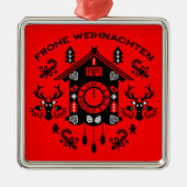 Prettig kerstfeest metalen ornament (Voorkant)