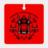 Prettig Kerstfeest Metalen Ornament (Achterkant)