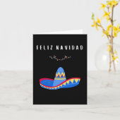 Prettig kerstfeest Mexicaans Spaans Kerstmis Kaart (Gele Bloem)