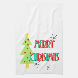prettig kerstfeest mid century modern kerstboom ro theedoek