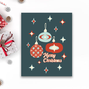 Prettig kerstfeest Mid-Century Modern Perfect Poster