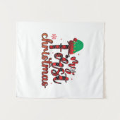 Prettig Kerstfeest Mijn Eerste Kerstmis Wandkleed (Voorkant (horizontaal))
