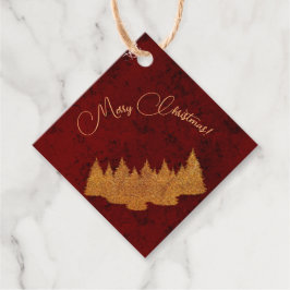 Prettig kerstfeest - minimalistisch - gouden denne bedankjes labels