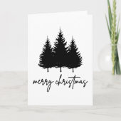 Prettig kerstfeest minimalistische vakantieperiode kaart (Voorkant)