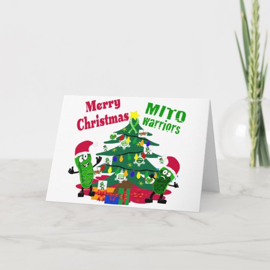 Prettig kerstfeest Mito Warriors Kaart (Voorkant)