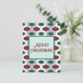 Prettig kerstfeest Mod Retro Briefkaart (Staand voorkant)