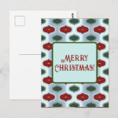 Prettig kerstfeest Mod Retro Briefkaart (Voorkant / Achterkant)