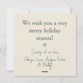 Prettig kerstfeest Mod Village Green Feestdagenkaart (Achterkant)