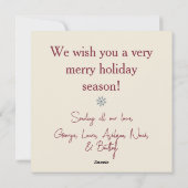 Prettig kerstfeest Mod Village Pink Feestdagenkaart (Achterkant)