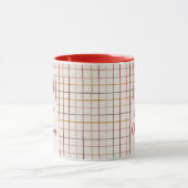 Prettig kerstfeest modern kleurig trendy mok (Midden)