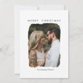 Prettig kerstfeest! Modern, minimaal plat kerstkaa Feestdagenkaart (Voorkant)