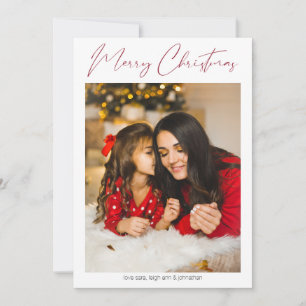 Prettig kerstfeest modern minimalistische foto