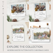 Prettig kerstfeest Modern Script Foto Magnetische