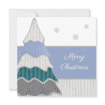 Prettig kerstfeest Moderne Blauwe Gestuctuurde Boo