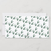 Prettig kerstfeest Moderne dennennaald 3 foto coll Feestdagenkaart (Achterkant)