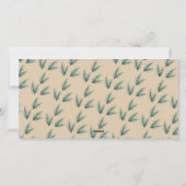 Prettig kerstfeest Moderne dennennaald 3 foto-coll Feestdagenkaart (Achterkant)