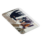 Prettig kerstfeest moderne foto chic script liefde magneet (Rechterzijde)