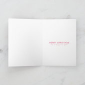 Prettig kerstfeest Moderne puddingillustratie Bedankkaart (Binnen)