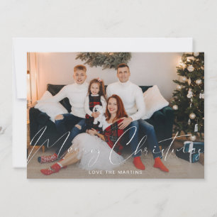 Prettig kerstfeest moderne script foto