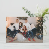 Prettig kerstfeest moderne script foto (Staand voorkant)