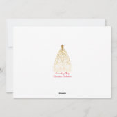 Prettig kerstfeest moderne sterrenhemel feestdagenkaart (Achterkant)