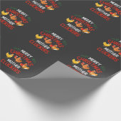 Prettig kerstfeest Moeder Kloekers Rooaster Kerstm Cadeaupapier (Hoek)