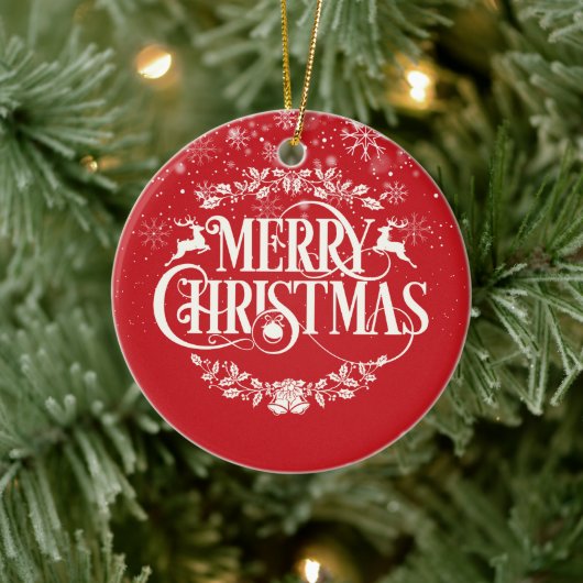 Prettig Kerstfeest Moeder Ma Definitie Keramisch Ornament (Boom)