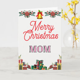 Prettig kerstfeest MOEDER Vouwbare kerstkaart Kaart