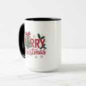 Prettig kerstfeest mok (Voorkant links)