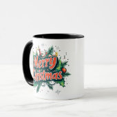 Prettig kerstfeest mok (Voorkant links)