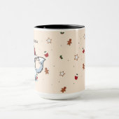 Prettig Kerstfeest | Mok met Cute Hond (Midden)