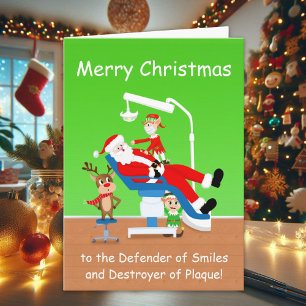 Prettig kerstfeest mondhygiënist Sinterklaas Kaart
