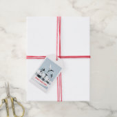 Prettig kerstfeest. Monster ijsculpturen Cadeaulabel (Met Touw)