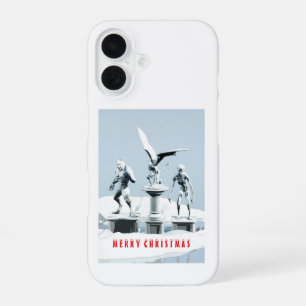 Prettig kerstfeest. Monster ijsculpturen iPhone 16 Hoesje