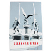 Prettig kerstfeest. Monster ijsculpturen Medium Cadeauzakje (Achterkant)
