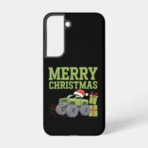 Prettig kerstfeest Monster Truck Peuter Jongens Ke Samsung Galaxy Hoesje