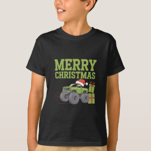 Prettig kerstfeest Monstertruck Peuter Jongens Ker T-shirt