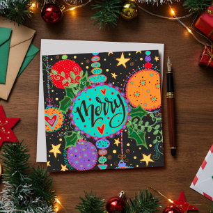 Prettig kerstfeest Mooie versieringen Inspiratie Feestdagenkaart