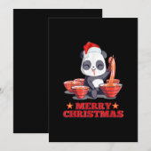 Prettig Kerstfeest Mopshagedis Japanse Noedels Kaart (Voorkant / Achterkant)