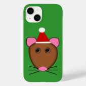 Prettig kerstfeest Muis Case-Mate iPhone Case (Achterkant)