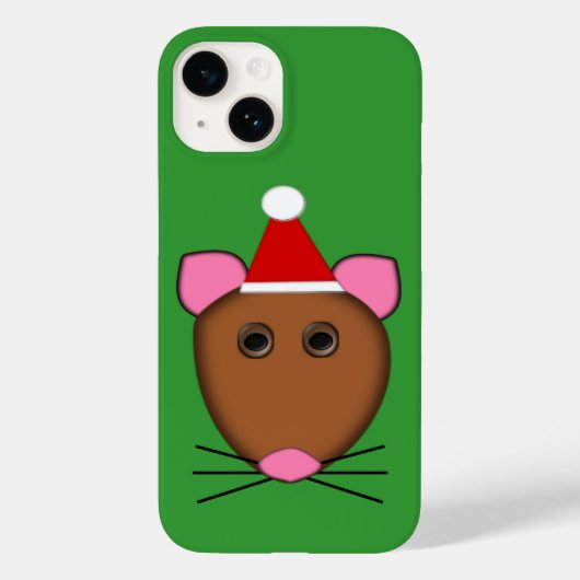 Prettig kerstfeest Muis Case-Mate iPhone Case (Achterkant)