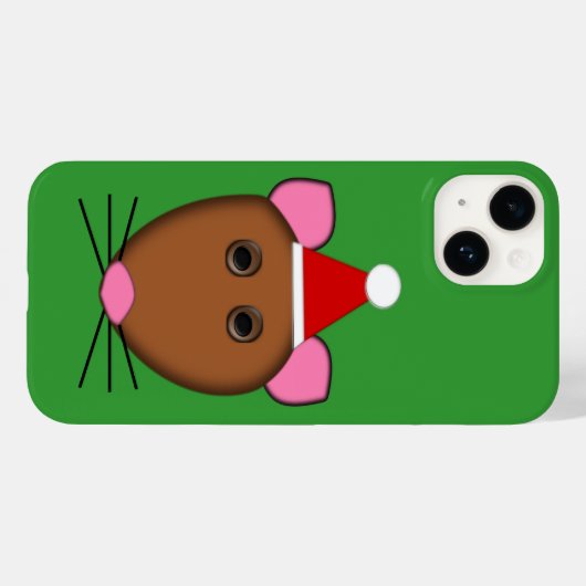 Prettig kerstfeest Muis Case-Mate iPhone Case (Achterkant (horizontaal))