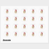 PRETTIG KERSTFEest MUIS STICKER (Vel)