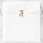 PRETTIG KERSTFEest MUIS STICKER (Tas)