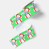 Prettig kerstfeest Muisje in cadeaudoos Satijnen Lint (Achterkant)